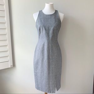 Banana Republic Sleeveless Plaid Fitted Dress